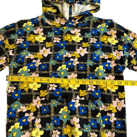 NWT Cristina Martinez Colorful Floral Hoodie Girls Large - Picture 4 of 8